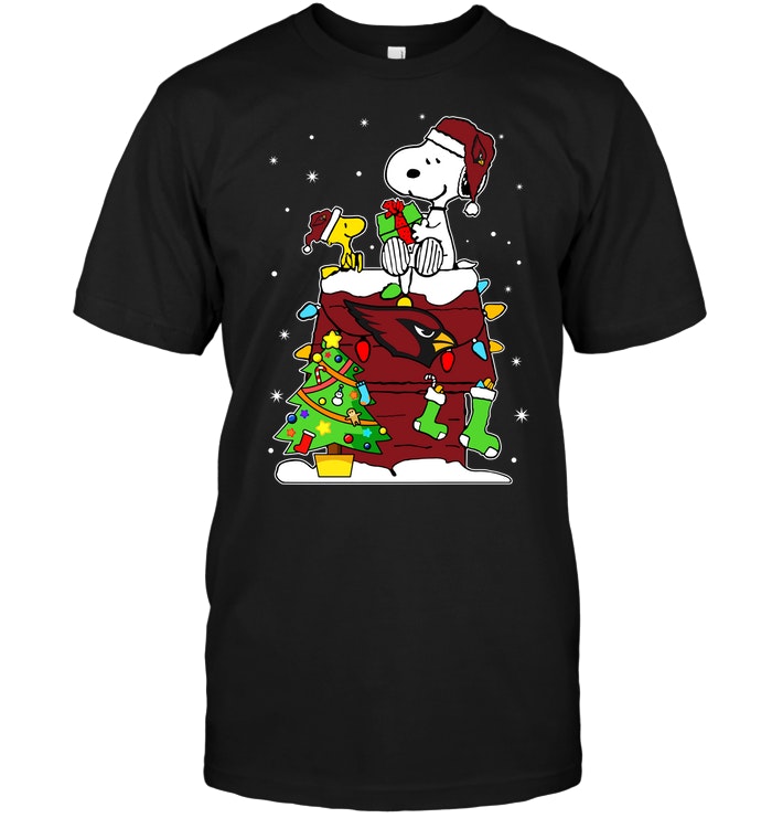 Arizona Cardinals Snoopy Woodstock Christmas T-Shirt